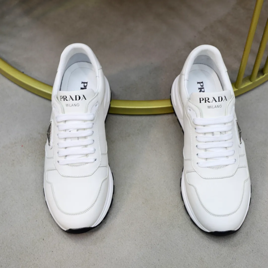 Men's shoes 💰600💰🙅‍♂️🙅‍♂️🙅‍♂️ [PRADA] Prada - High-end quality original order - Upper: Nappa calfskin, tumbled calfskin spliced stretch cloth surface, tongue high frequency brand logo - Lining: water-dyed cowhide - Outsole: ultra-light TPU foam rubber; two-color molded outsole -Ultra-high quality control and fine workmanship: outstanding (high-end, extravagance, grade) -Size: 38-44 (45 can be customized)